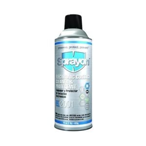 Sprayon S02001000 EL 2001 Electronic Contact Cleaners and Protectant with Extension, 16 fl. oz., Aerosol Can (Pack of 12)