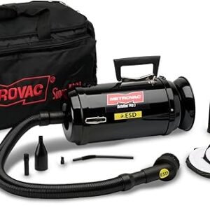 Metro Vacuum DV3ESD1 DataVac/3 ESD Anti-Static 1.7-HP Vacuum/Blower with Hepa Filter, Black
